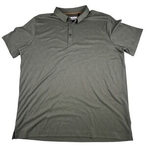 Modern Ambition Mens Polo Shirt Diamond Pattern Technical Green Size XL‎